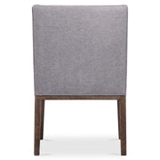 Bernhardt Linea Upholstered Arm Chair in Cerused Charcoal Finish