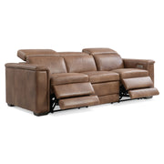 Bernhardt Lioni Leather Power Motion Sofa