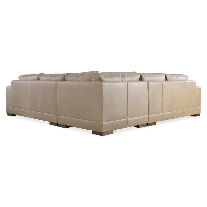 Bernhardt Lars Leather 3-Piece Sectional