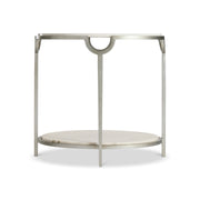Bernhardt Morello Oval Metal End Table