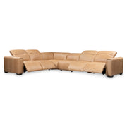 Bernhardt Billings Leather Power Motion Sectional