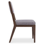 Bernhardt Linea Side Chair in Cerused Charcoal Finish