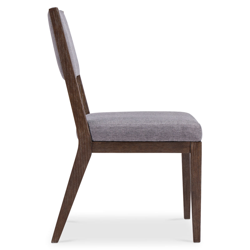 Bernhardt Linea Side Chair in Cerused Charcoal Finish