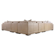 Bernhardt Lars Leather 5-Piece Sectional