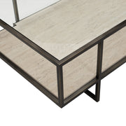 Bernhardt Harlow Metal Rectangular Cocktail Table