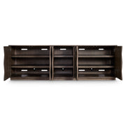 Bernhardt Linea Entertainment Console in Cerused Charcoal Finish