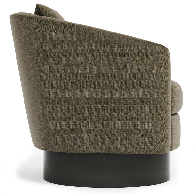 Bernhardt Camino Swivel Chair - Base in Dusk Finish