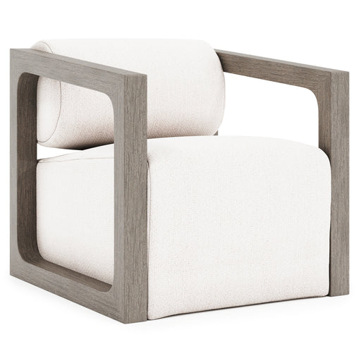 Bernhardt Leilani Outdoor Swivel Chair, Weathered Teak Finish