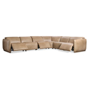 Bernhardt Alta 6-Piece Leather Power Motion Sectional