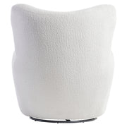 Bernhardt Silvi Fabric Swivel Chair, White
