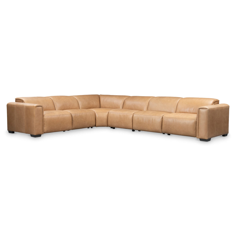 Bernhardt Billings Leather Power Motion Sectional