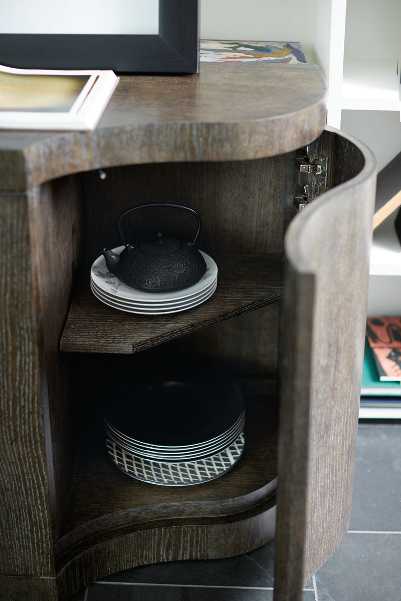 Bernhardt Cerused Charcoal Linea Buffet
