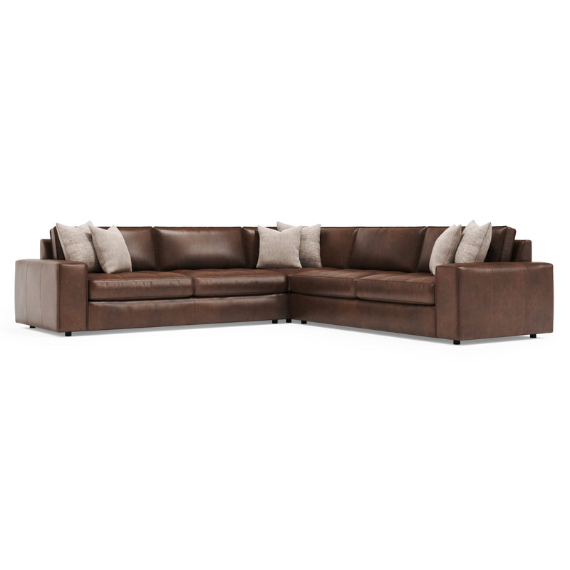 Bernhardt Nest 3-Piece Leather Sectional