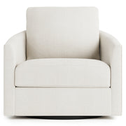 Bernhardt Astoria Fabric Swivel Chair White
