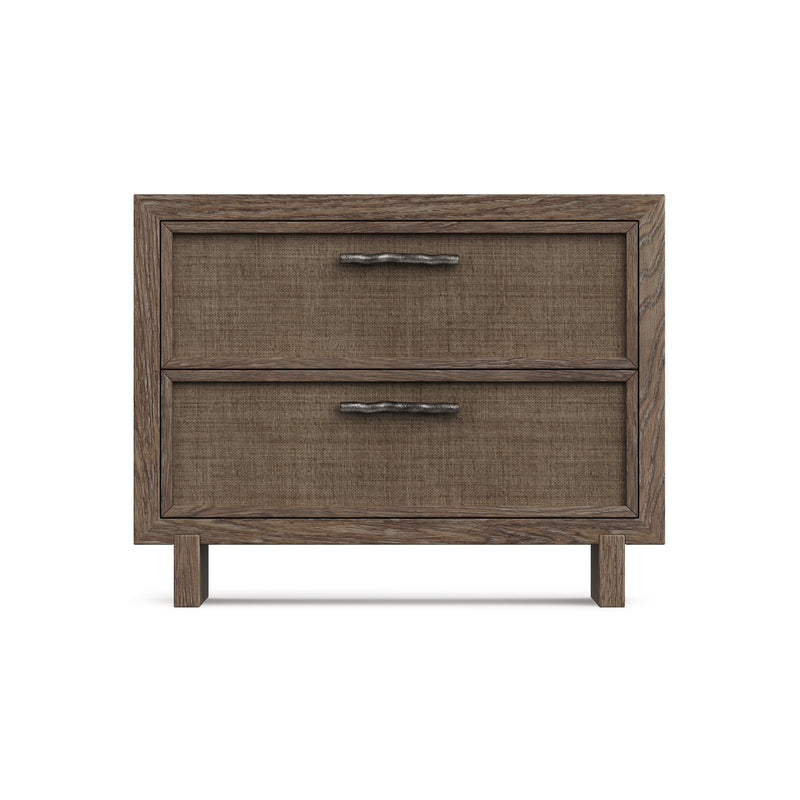Bernhardt Casa Paros Nightstand with Woven Drawer Fronts