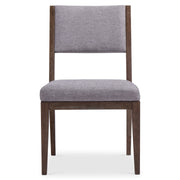 Bernhardt Linea Side Chair in Cerused Charcoal Finish