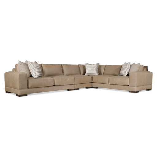 Bernhardt Lars Leather 4-Piece Sectional
