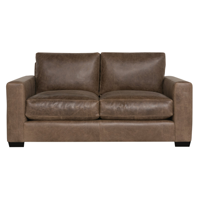 Bernhardt Dawkins Leather Loveseat
