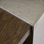 Bernhardt Linea Console Table in Cerused Charcoal Finish