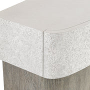 Bernhardt Monolith Faux Stone Nightstand