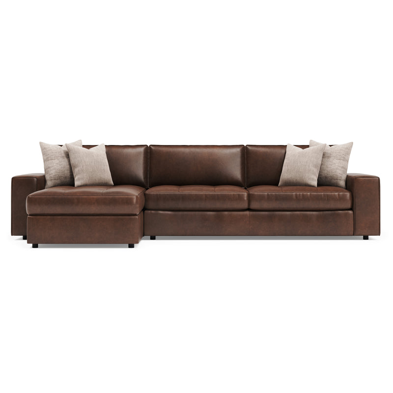 Bernhardt Nest 2-Piece Leather Sectional
