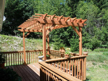 Load image into Gallery viewer, Best Redwood Super Deck Pergola – Enhance Your Outdoor Living Space