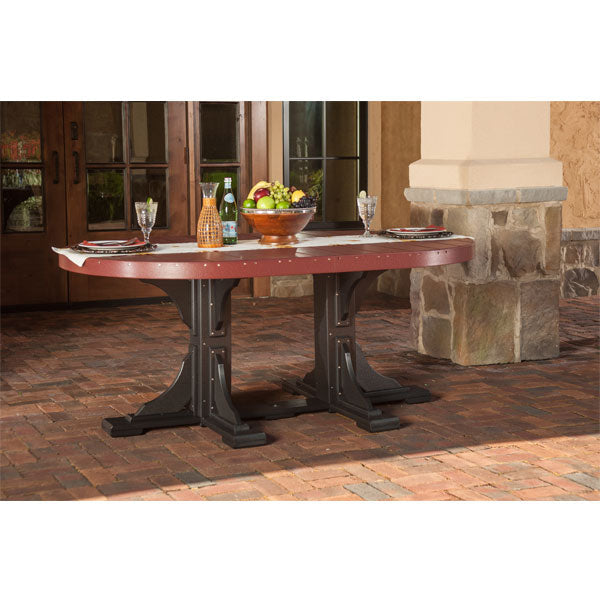 LuxCraft Poly 4ft x 6ft Oval Table