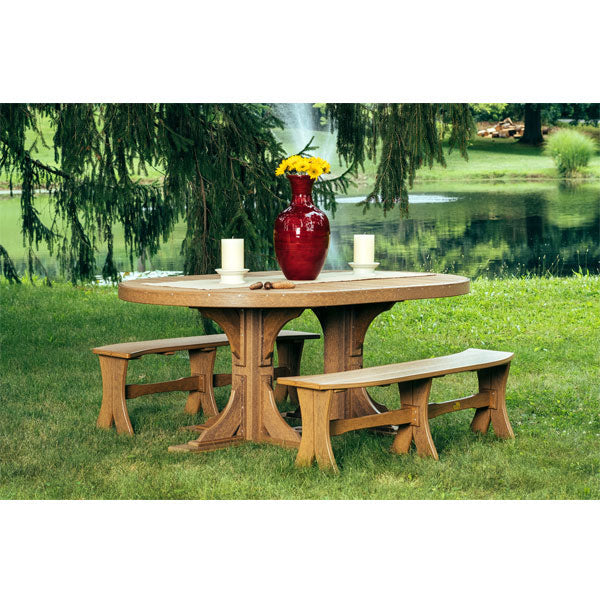 LuxCraft Poly 4ft x 6ft Oval Table