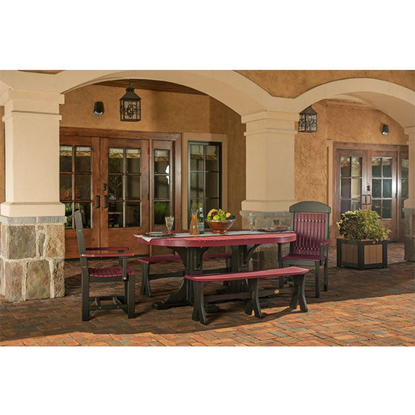 LuxCraft Poly 4ft x 6ft Oval Table