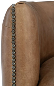 Bernhardt Palazzo Brown Leather Swivel Chair