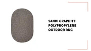 Sandi Graphite Polypropylene Outdoor Rug by@Outfy