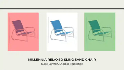 Millennia Relaxed Sling Sand Chair by@Outfy