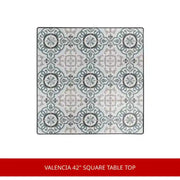 Valencia 42" Square Table Top by@Outfy