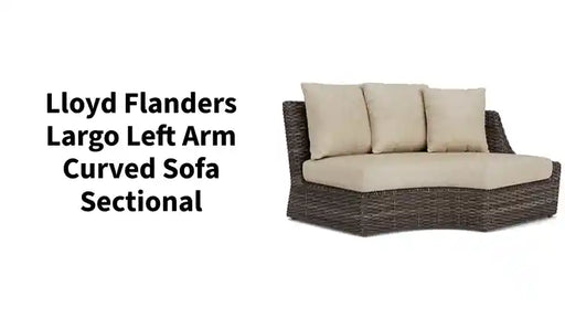 Lloyd Flanders Largo Left Arm Curved Sofa Sectional by@Outfy