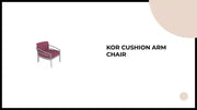KOR Cushion Arm Chair by@Outfy