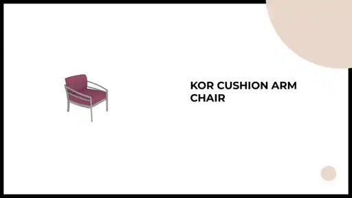 KOR Cushion Arm Chair by@Outfy