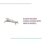 Elance Relaxed Chaise Lounge with Arms &amp; Wheels by@Outfy