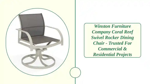 Winston Furniture Company Coral Reef Swivel Rocker Dining Chair - Trusted for Commercial & Residential Projects by@Outfy