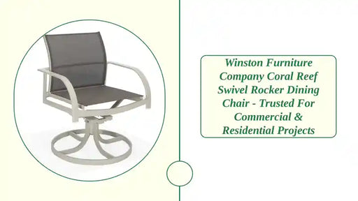 Winston Furniture Company Coral Reef Swivel Rocker Dining Chair - Trusted for Commercial &amp; Residential Projects by@Outfy