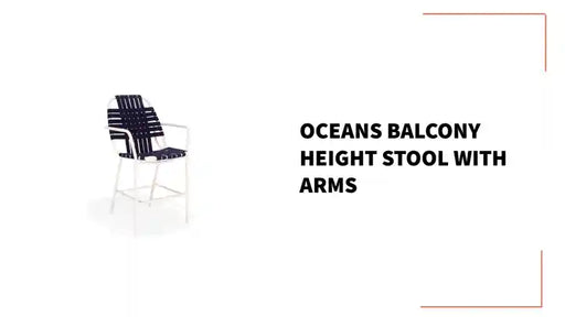 Oceans Balcony Height Stool with Arms by@Outfy