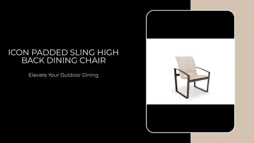 Icon Padded Sling High Back Dining Chair by@Outfy