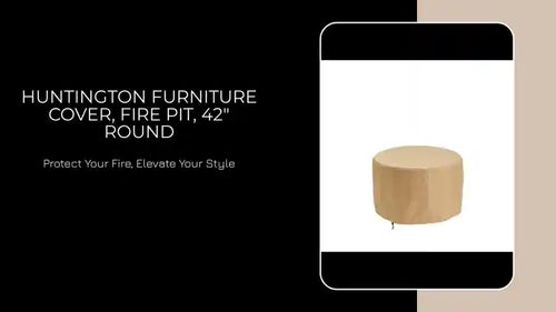 Huntington Furniture Cover, Fire Pit, 42" Round by@Outfy