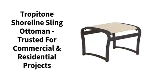 Tropitone Shoreline Sling Ottoman - Trusted for Commercial &amp; Residential Projects by@Outfy