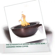 The Outdoor Plus Sedona Fire &amp; Water Bowl &ndash; Hammered Patina Copper by@Outfy