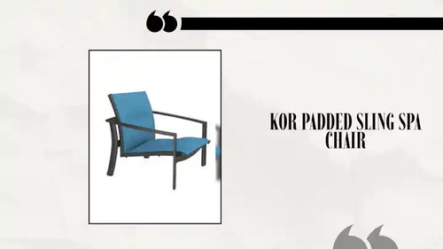 KOR Padded Sling Spa Chair by@Outfy