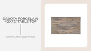 Dakota Porcelain 42x72" Table Top by@Outfy