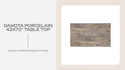 Dakota Porcelain 42x72" Table Top by@Outfy