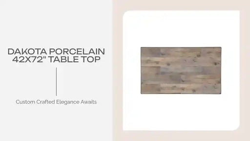 Dakota Porcelain 42x72" Table Top by@Outfy