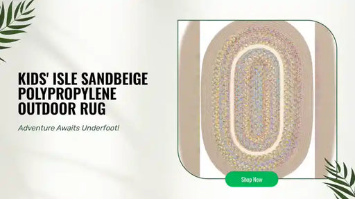 Kids' Isle SandBeige Polypropylene Outdoor Rug by@Outfy