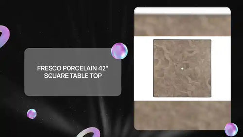 Fresco Porcelain 42" Square Table Top by@Outfy